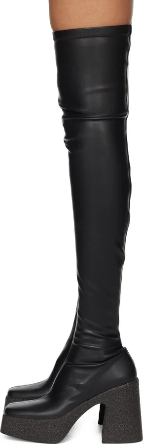 Stella McCartney Black Skyla Tall Boots - Image 3
