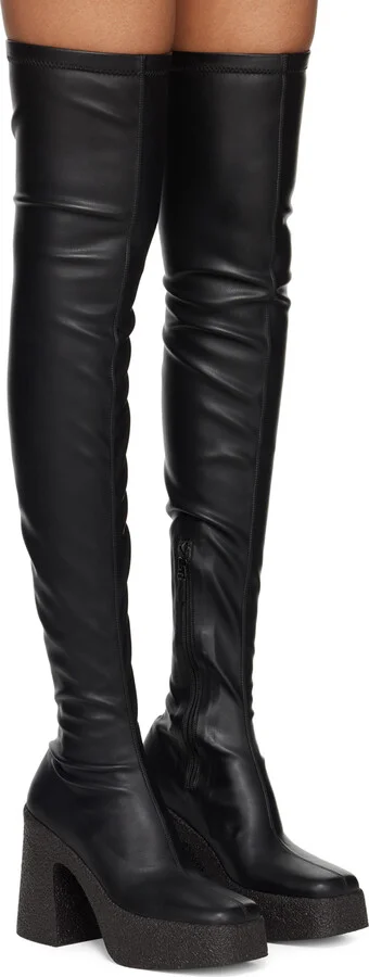 Stella McCartney Black Skyla Tall Boots - Image 4