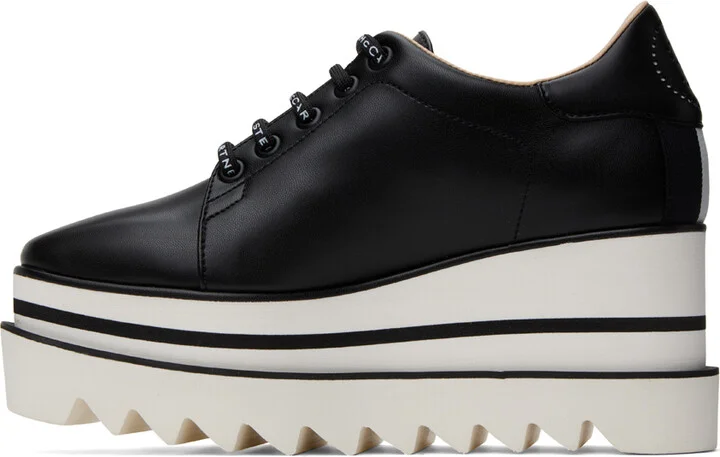 Stella McCartney Black Sneak-Elyse Platform Derbys - Image 3