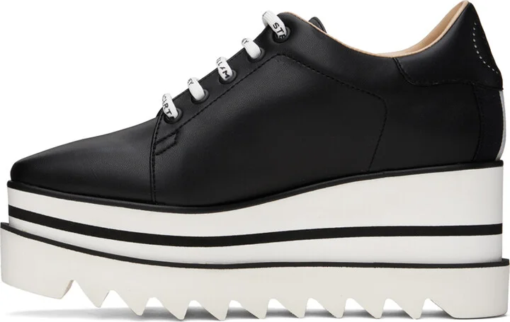 Stella McCartney Black Sneak-Elyse Platform Derbys - Image 3