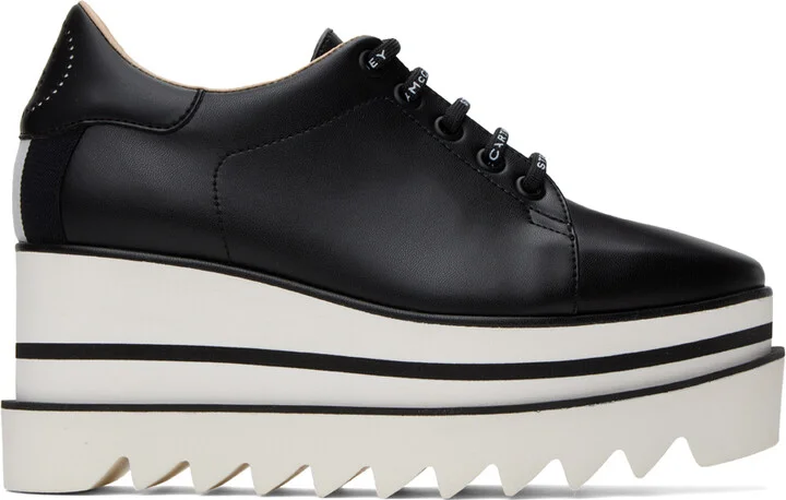 Stella McCartney Black Sneak-Elyse Platform Derbys