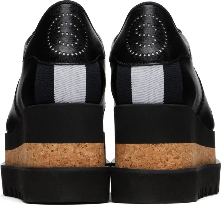 Stella McCartney Black Sneak-Elyse Platform Lace-Up Sneakers - Image 2