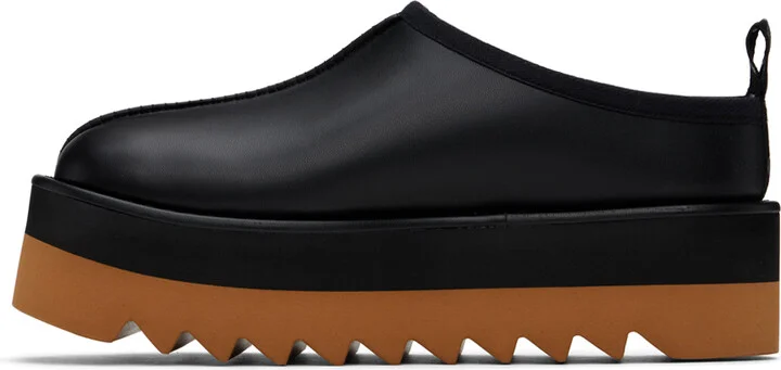 Stella McCartney Black Sneak-Elyse Platform Slippers - Image 3