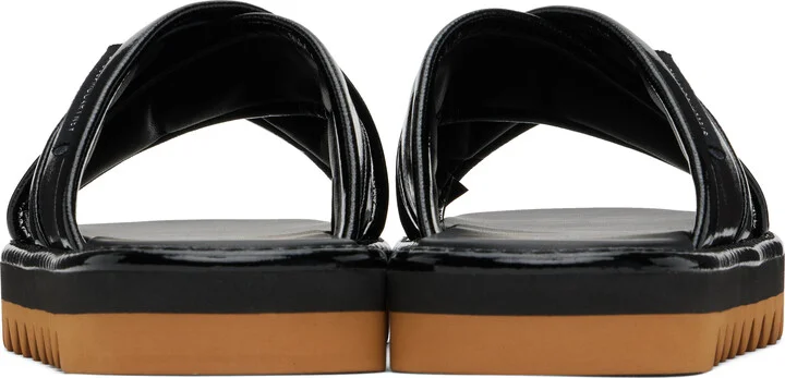 Stella McCartney Black Sneak-Elyse Twisted Sandals - Image 2