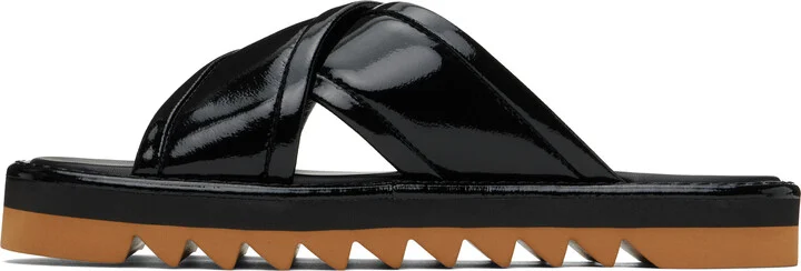 Stella McCartney Black Sneak-Elyse Twisted Sandals - Image 3