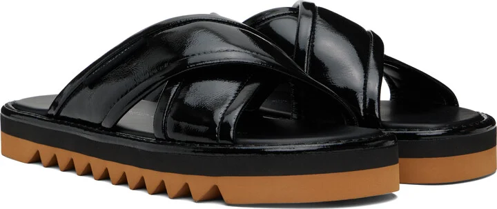 Stella McCartney Black Sneak-Elyse Twisted Sandals - Image 4