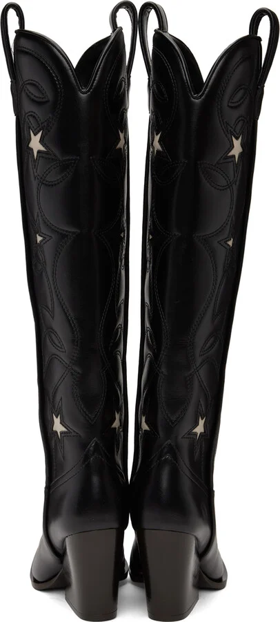 Stella McCartney Black Star Cowboy Boots - Image 2
