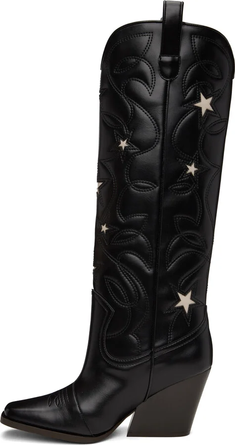 Stella McCartney Black Star Cowboy Boots - Image 3