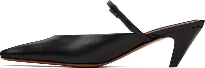 Stella McCartney Black Stella Spur Kitten Heels - Image 3