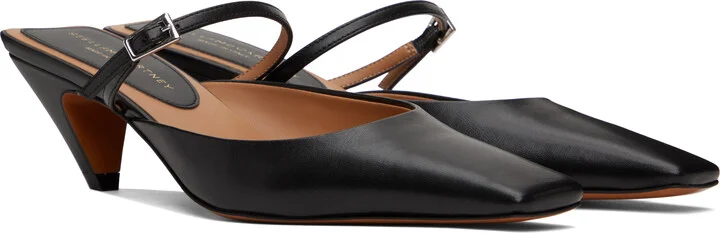 Stella McCartney Black Stella Spur Kitten Heels - Image 4