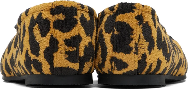 Stella McCartney Black & Tan Ryder Leopard Ballerina Flats - Image 2