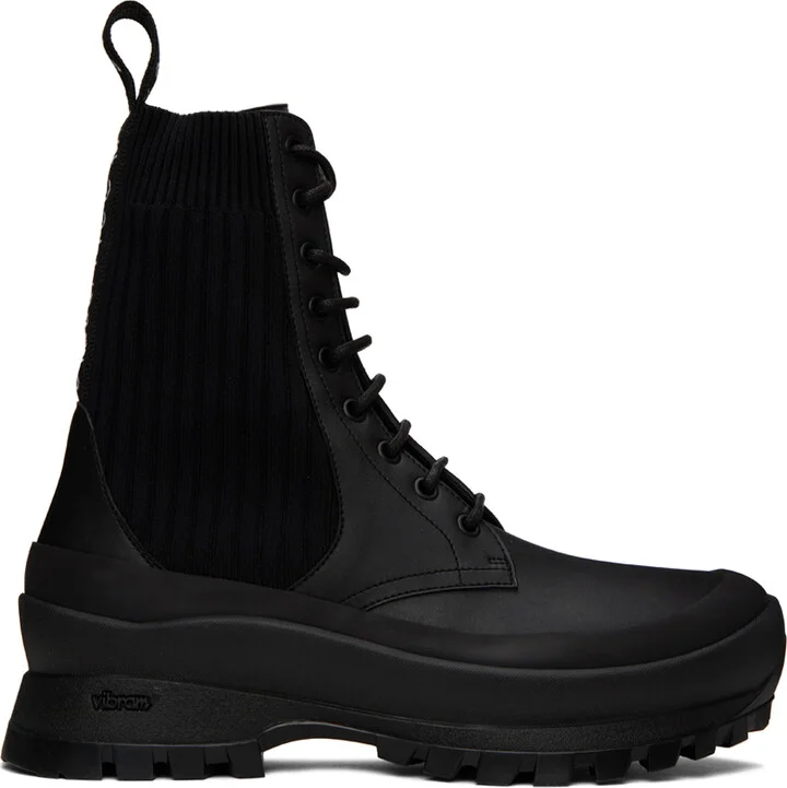 Stella McCartney Black Trace Biker Boots