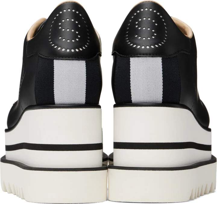 Stella McCartney Black & White Sneak Elyse Sneakers - Image 2