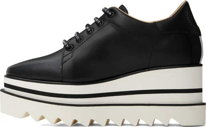 Stella McCartney Black & White Sneak Elyse Sneakers - Image 3