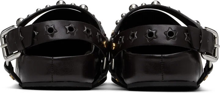 Stella McCartney Brown Elyse Studded Clogs - Image 2