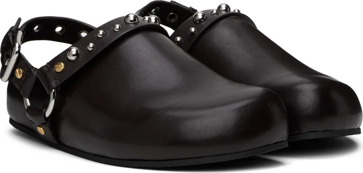 Stella McCartney Brown Elyse Studded Clogs - Image 4