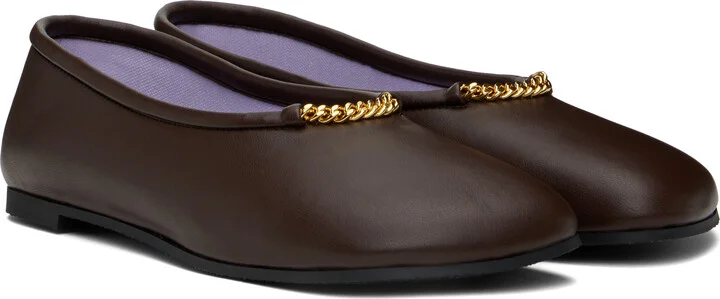 Stella McCartney Brown Ryder Ballerina Flats - Image 4