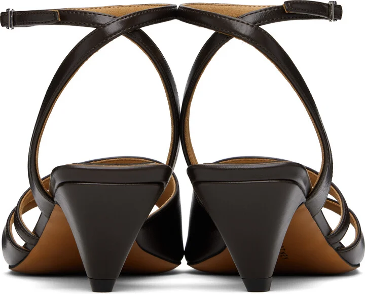 Stella McCartney Brown Stella Spur Kitten Heeled Sandals - Image 2