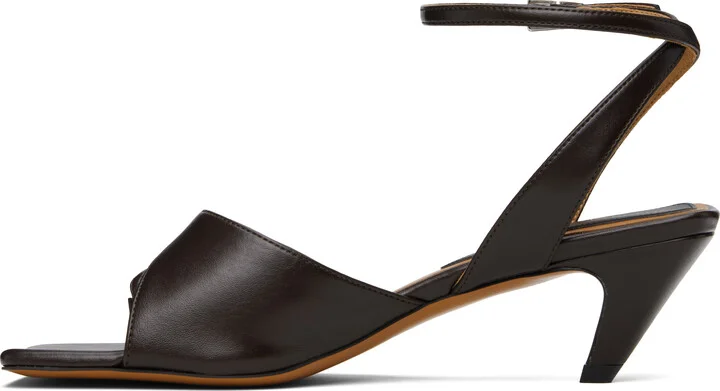 Stella McCartney Brown Stella Spur Kitten Heeled Sandals - Image 3