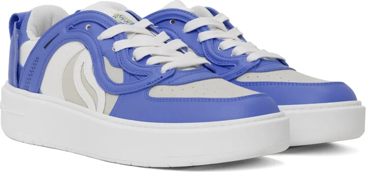 Stella McCartney Bue & White S-Wave 1 Sneakers - Image 4