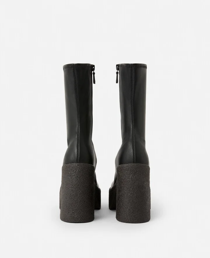 Stella McCartney - Chunky Ankle Boots, Woman, Black, Size: 36 - Image 4