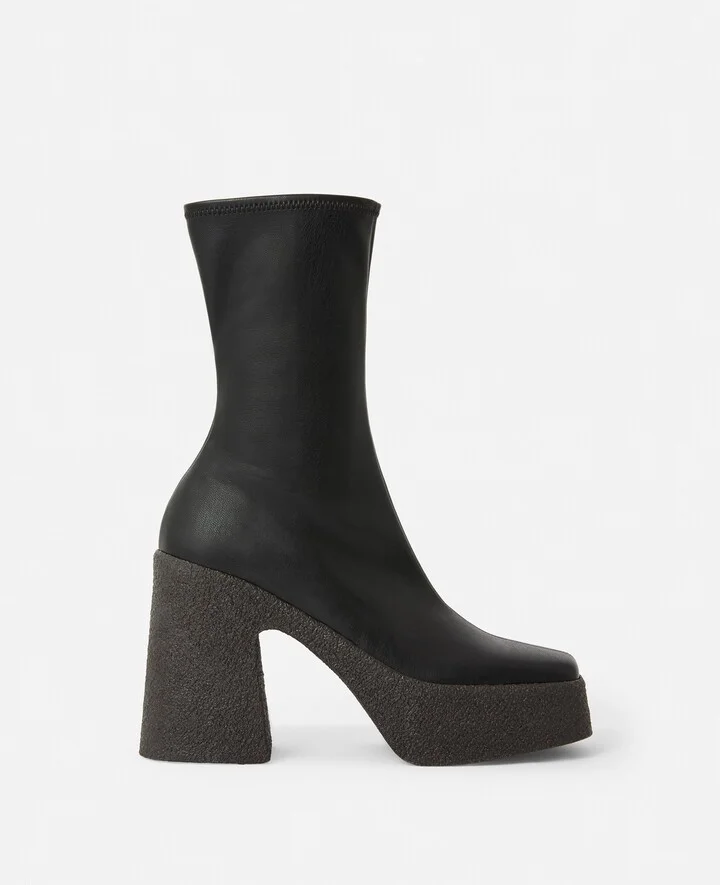 Stella McCartney - Chunky Ankle Boots, Woman, Black, Size: 36