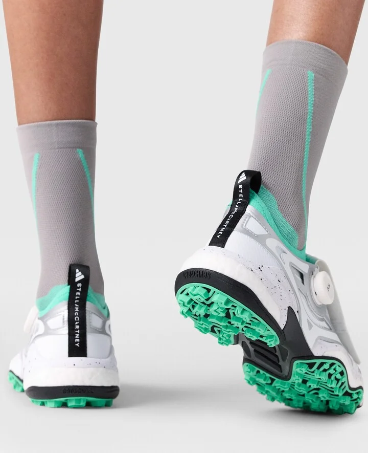 Stella McCartney - Codechaos Golf Sneakers, Woman, White/Bright Green/Silver, Size: 3h - Image 6