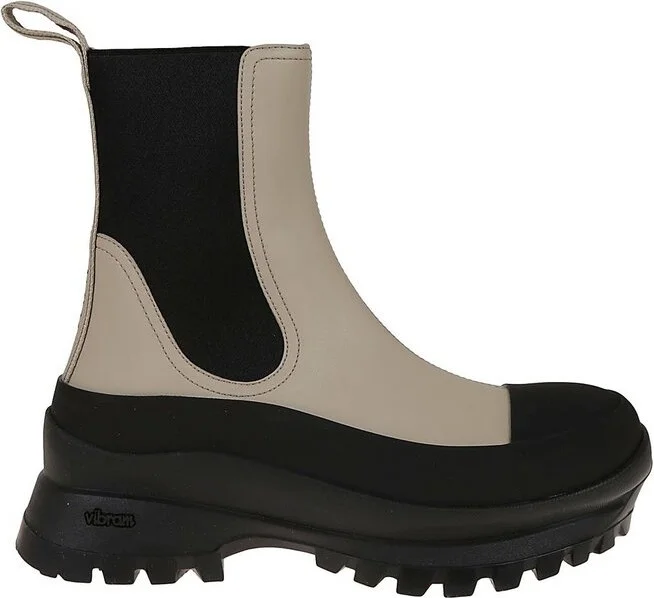 Stella McCartney Contrasted Toecap Slip-On Ankle Boots