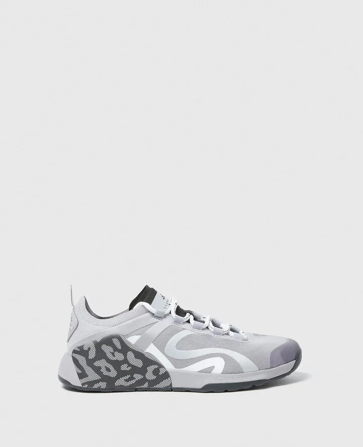 Stella McCartney - Dropset Sneakers, Woman, Glory Gray/Utility Black/White, Size: 4h