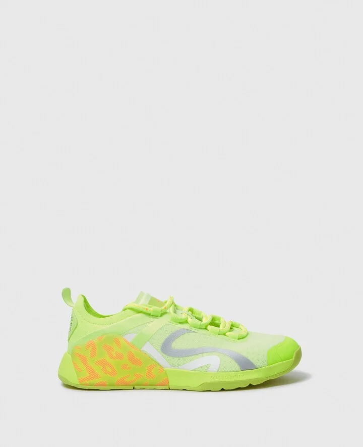 Stella McCartney - Dropset Sneakers, Woman, Hi-Res Yellow/Solar Yellow/Bahia Glow Green, Size: 4h