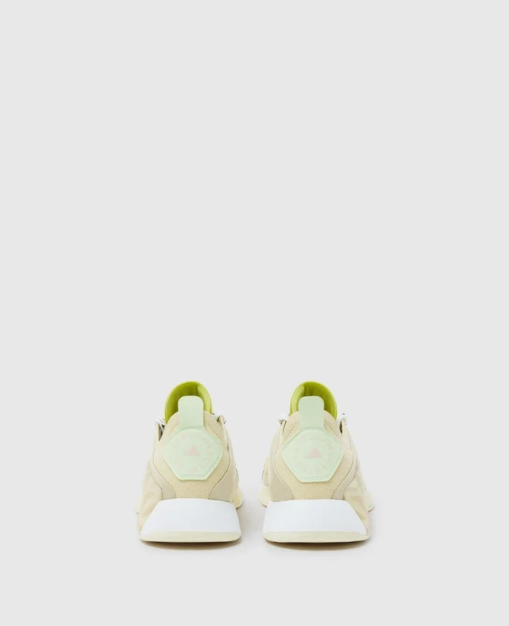 Stella McCartney - Dropset Sneakers, Woman, Sand/Halo Green Gold/White, Size: 6 - Image 3