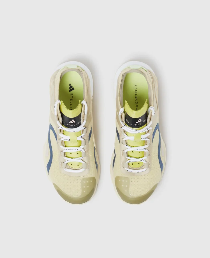 Stella McCartney - Dropset Sneakers, Woman, Sand/Halo Green Gold/White, Size: 6 - Image 4