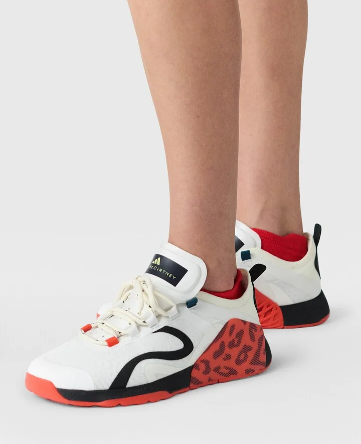 Stella McCartney - Dropset Strength Trainers, Woman, Orange/White, Size: 8 - Image 2