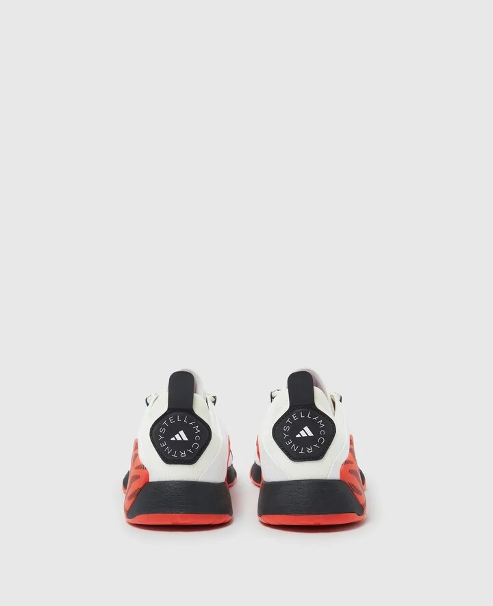 Stella McCartney - Dropset Strength Trainers, Woman, Orange/White, Size: 8 - Image 4
