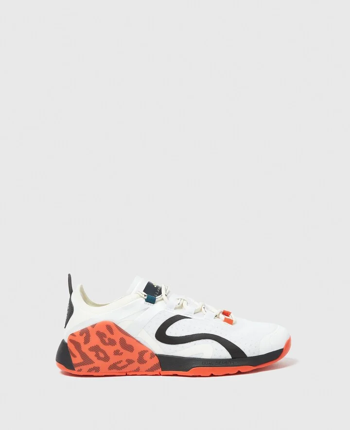 Stella McCartney - Dropset Strength Trainers, Woman, Orange/White, Size: 8