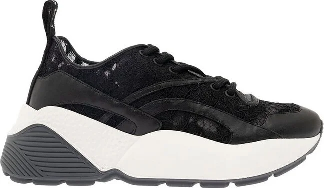 Stella McCartney Eclypse Flower Lace-Up Sneakers