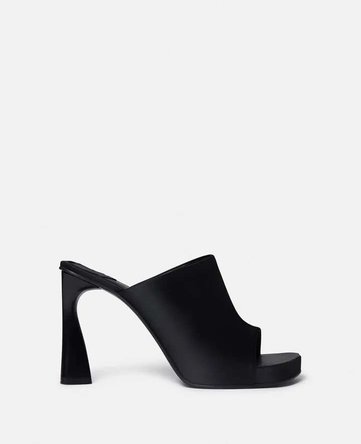 Stella McCartney - Elsa Heeled Mules, Woman, Black, Size: 35