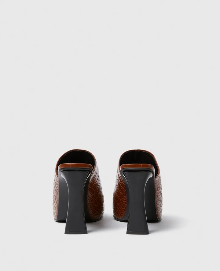 Stella McCartney - Elsa Heeled Mules, Woman, Brown, Size: 35 - Image 3