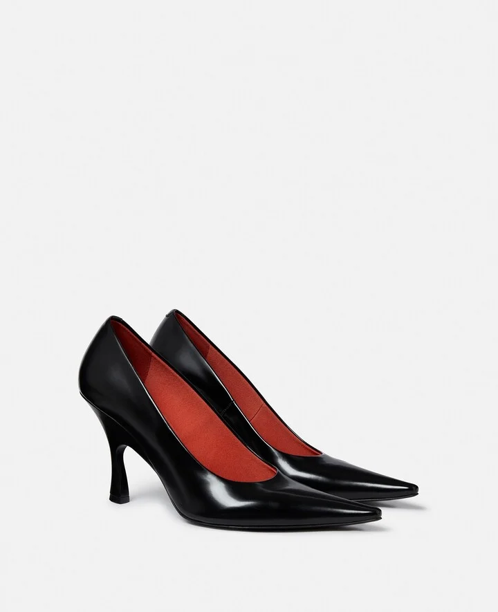Stella McCartney - Elsa Pointed-Toe Pump, Woman, Pitch black, Size: 35 - Image 2