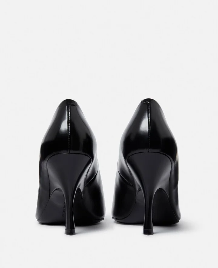 Stella McCartney - Elsa Pointed-Toe Pump, Woman, Pitch black, Size: 35 - Image 3