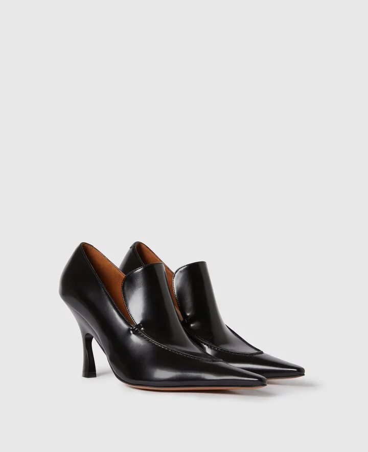 Stella McCartney - Elsa Stiletto Heeled Loafers, Woman, Black, Size: 35 - Image 2