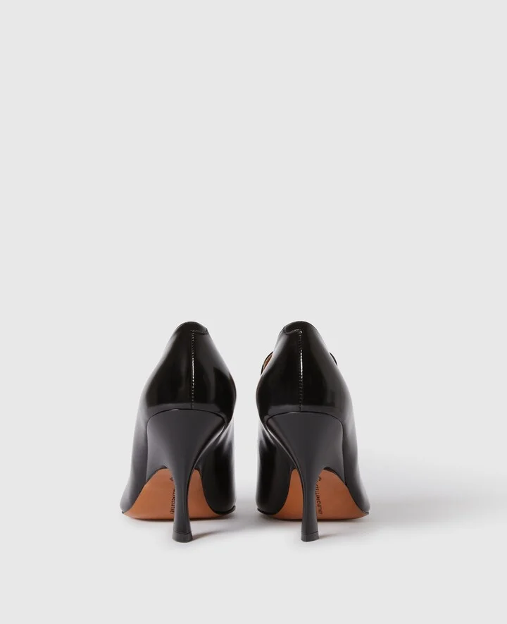 Stella McCartney - Elsa Stiletto Heeled Loafers, Woman, Black, Size: 35 - Image 3