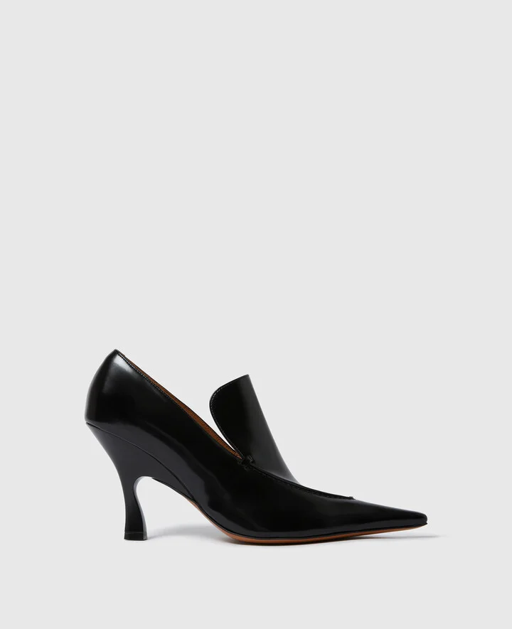 Stella McCartney - Elsa Stiletto Heeled Loafers, Woman, Black, Size: 35