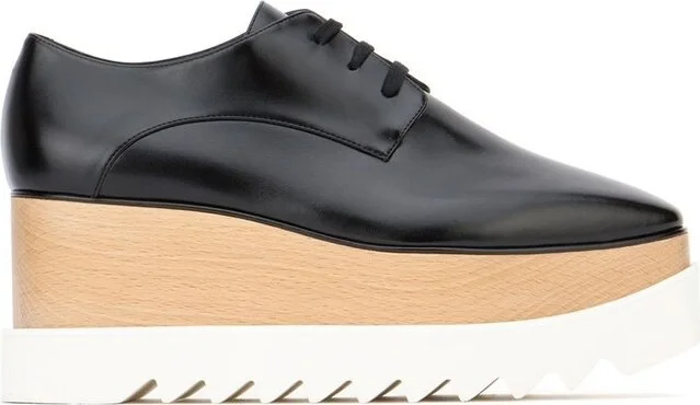 Stella McCartney Elyse Lace-Up Platform Shoes