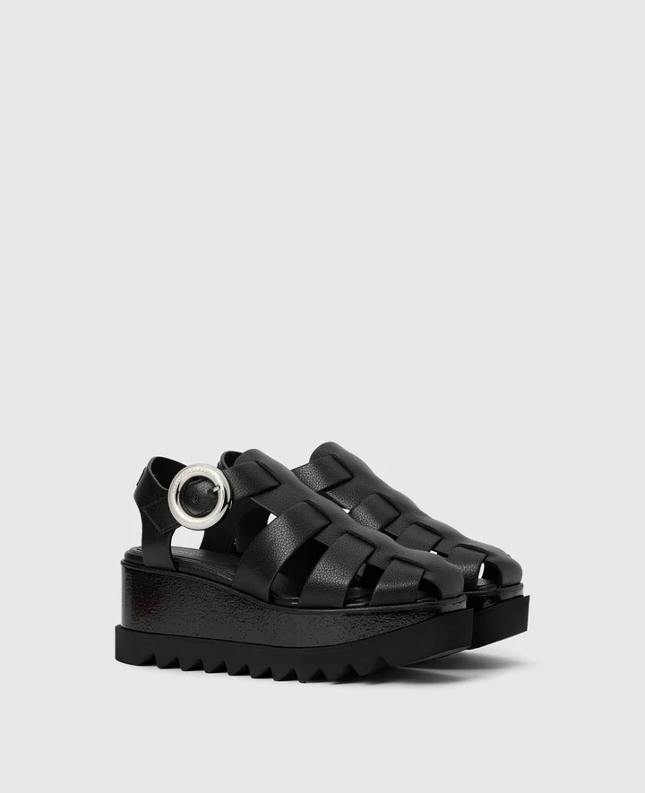 Stella McCartney - Elyse Platform Sandals, Woman, Black, Size: 36h - Image 2