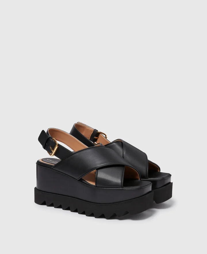 Stella McCartney - Elyse Platform Sandals, Woman, Black, Size: 38 - Image 2