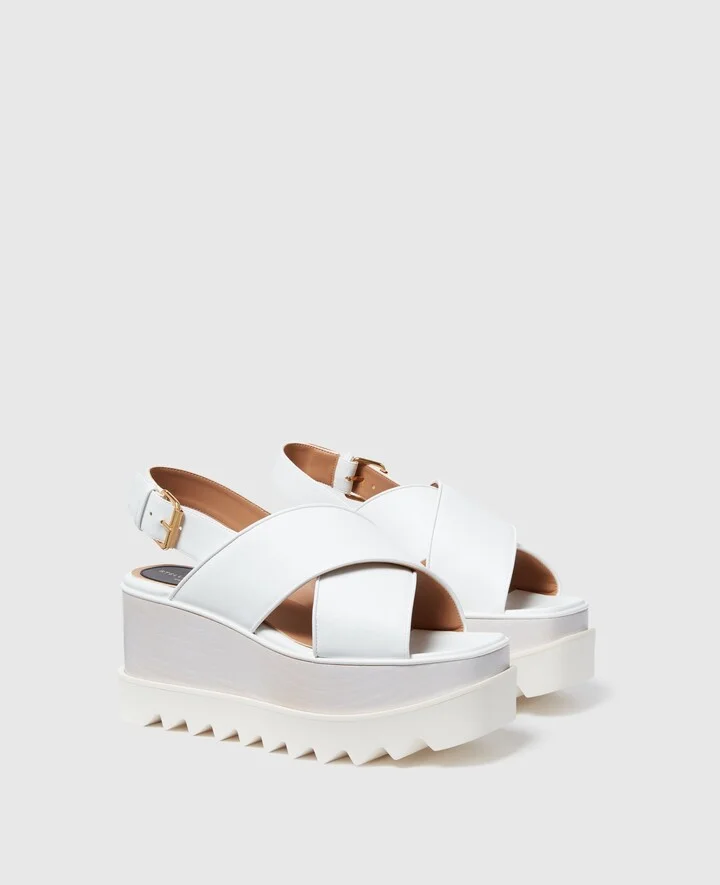 Stella McCartney - Elyse Platform Sandals, Woman, Black, Size: 38 - Image 5