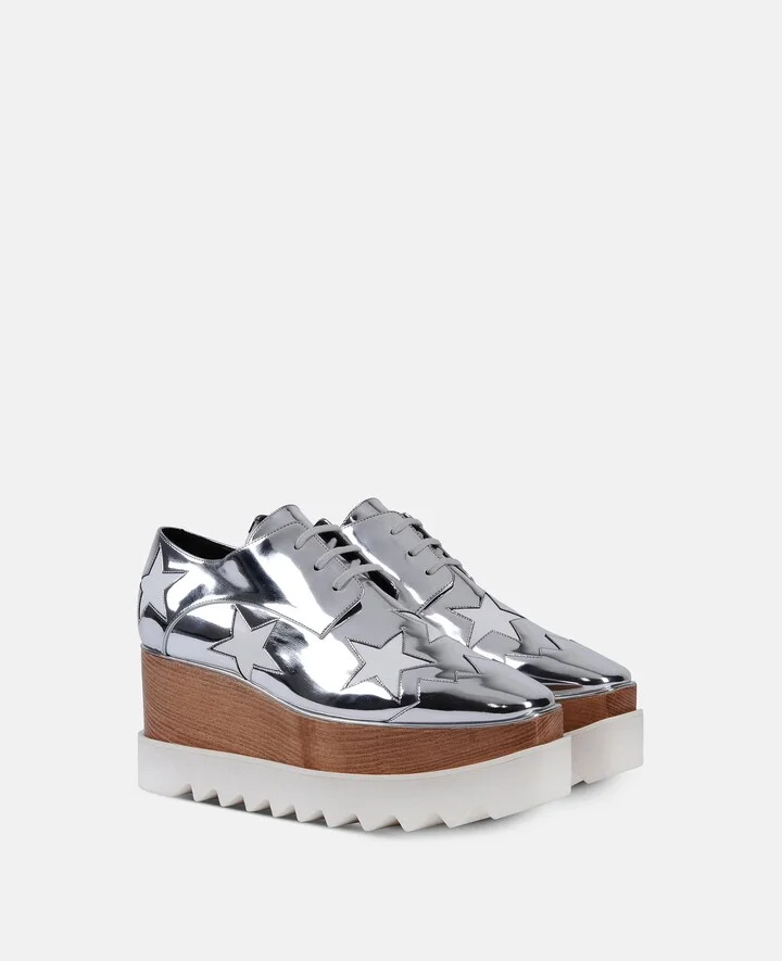 Stella McCartney - Elyse Platforms, Woman, Silver, Size: 34 - Image 3