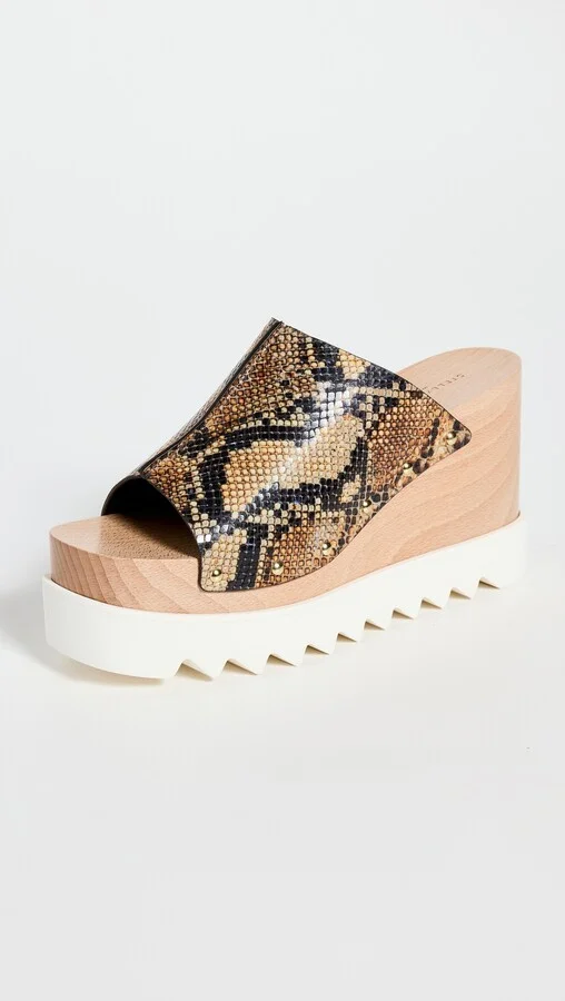 Stella McCartney Elyse Reptile Print Sandals - Image 2