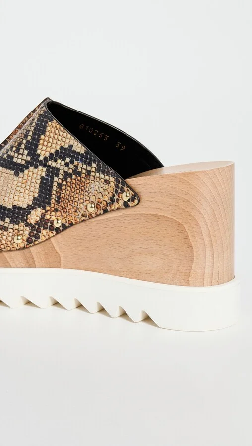 Stella McCartney Elyse Reptile Print Sandals - Image 5